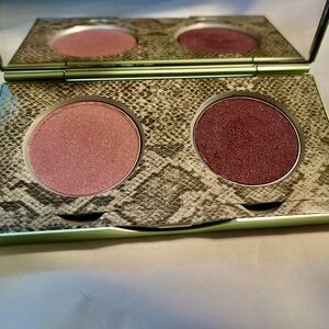 Mally Brightening Dual Eyeshadow Compact Mirror Palette Lavender Plum Glow